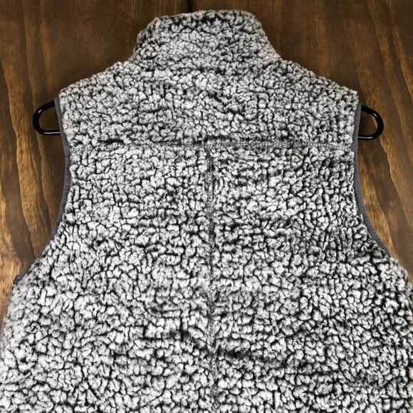 Thread & Supply Womens Vest Charcoal Fleece Sherpa Sleeveless Full Zip XS - Picture 10 of 10